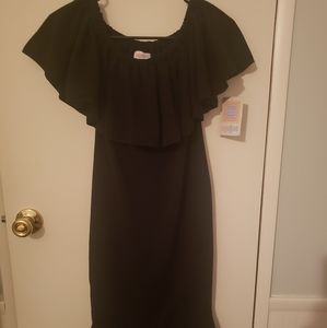 Womens Black Lularoe Cici Dress Size XS - NWT.